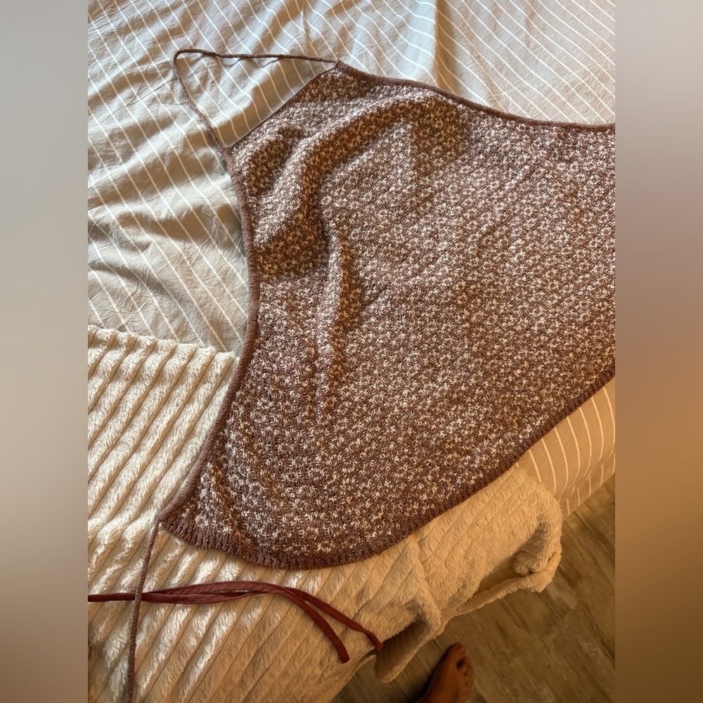 Free People backless sweater tank